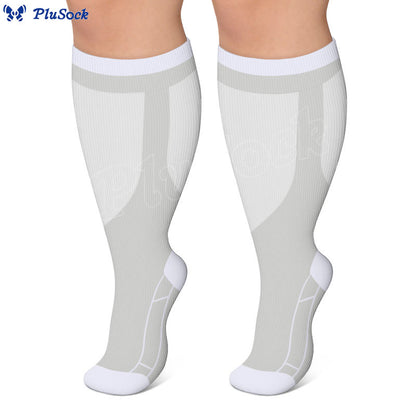 Plusock Plus Size Classic Solid Compression Socks - image 3
