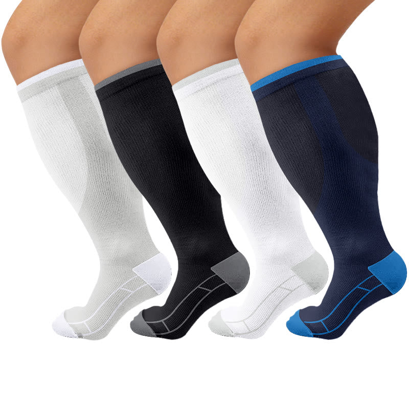 Plusock Plus Size Classic Solid Compression Socks - image 9