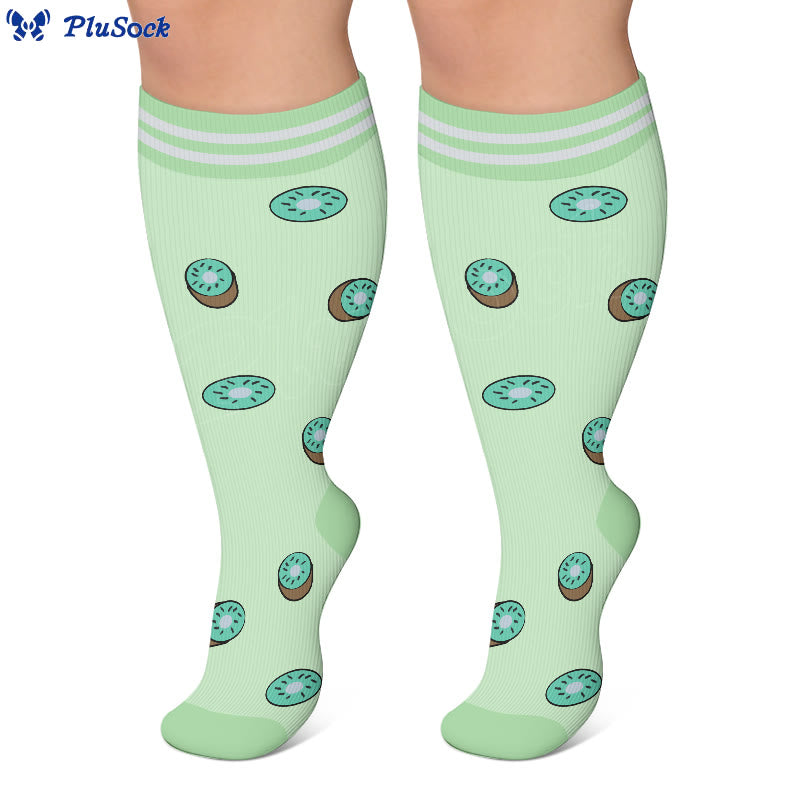 Plusock Plus Size Fruity Fun Compression Socks - image 4