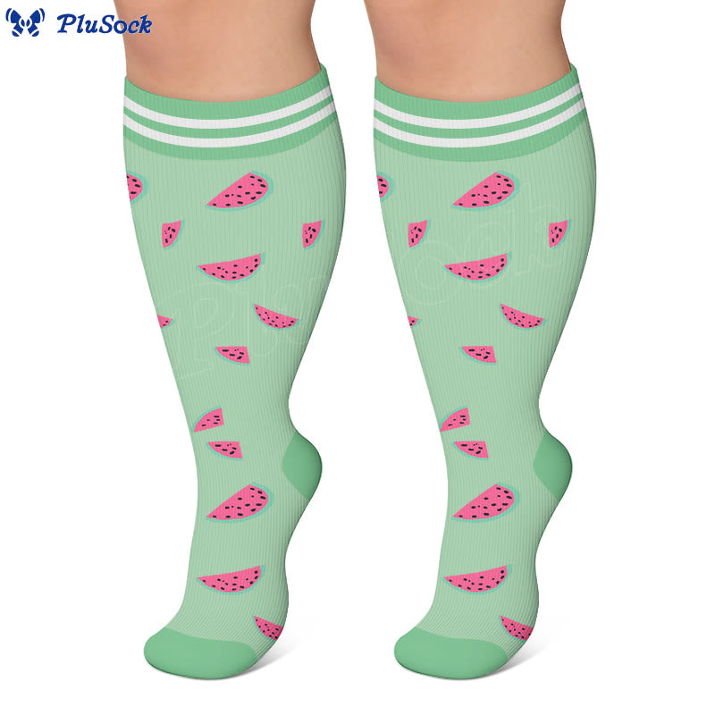 Plusock Plus Size Fruity Fun Compression Socks - image 5