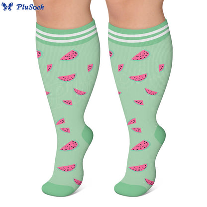 Plusock Plus Size Fruity Fun Compression Socks - image 5