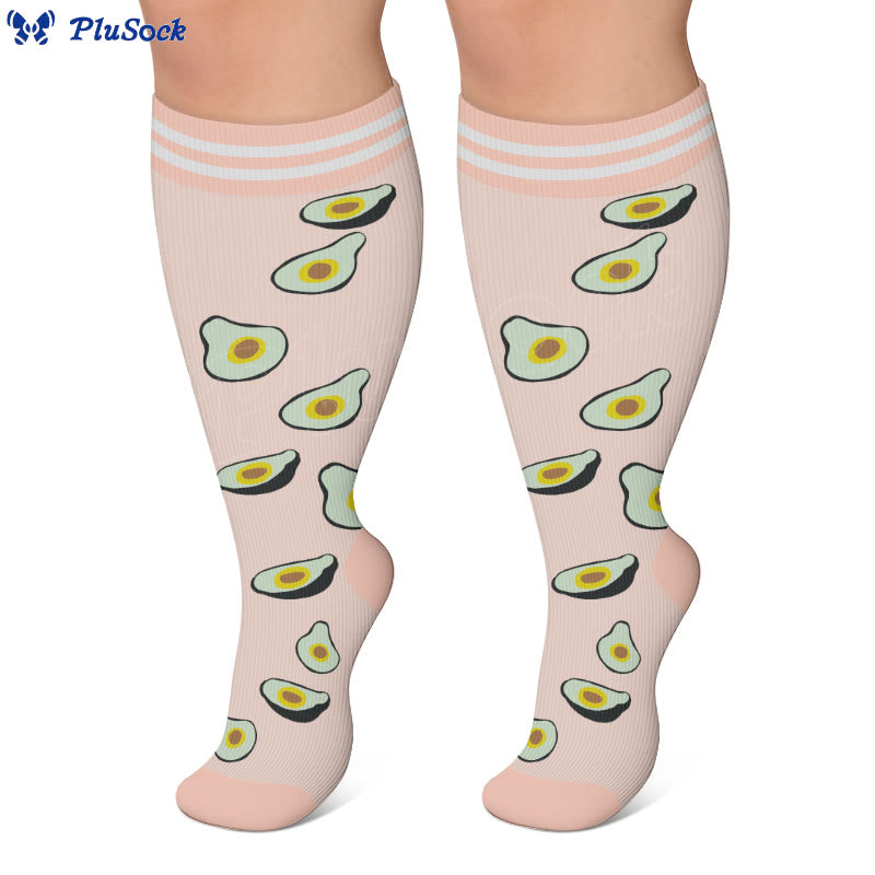 Plusock Plus Size Fruity Fun Compression Socks - image 3