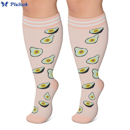 Plusock Plus Size Fruity Fun Compression Socks - image 3