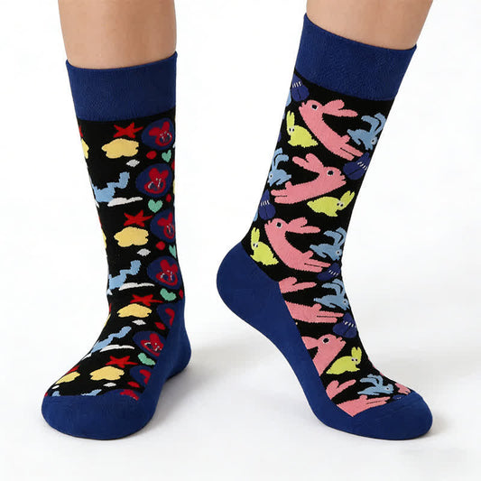 Plusock Cute Bunny Quarter Socks - image 0