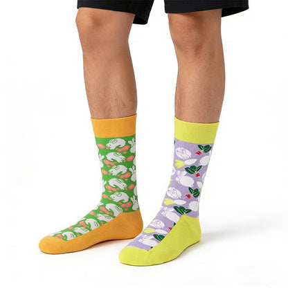 Plusock Cute Rabbit Running Quarter Socks - Green - EU35-43(US2-9) - image 0