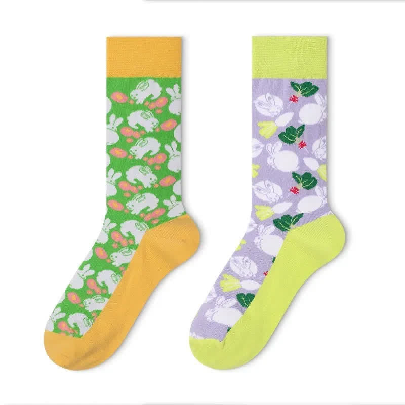 Plusock Cute Rabbit Running Quarter Socks - image 1