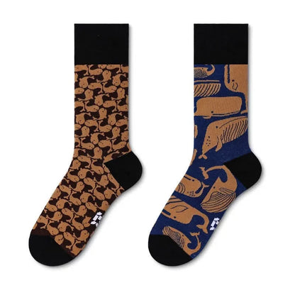 Plusock Cartoon Whale Quarter Socks - image 1