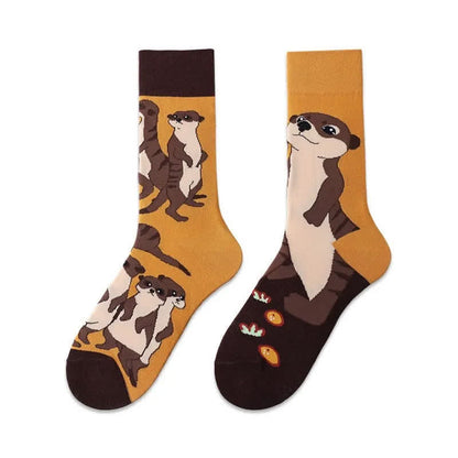 Plusock Mongoose Cartoon Quarter Socks - image 1