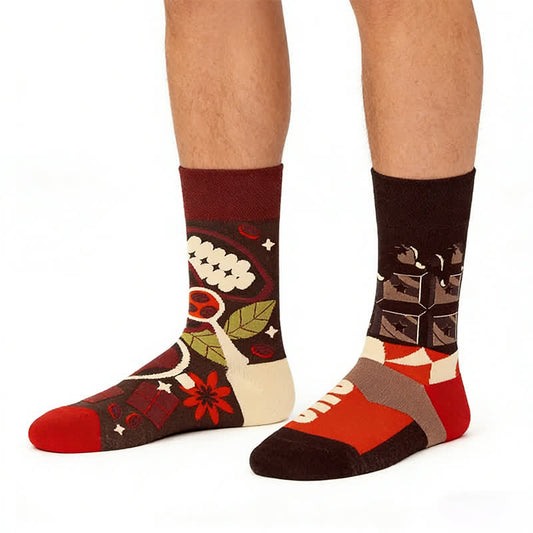 Plusock Sweet Chocolate Quarter Socks - Coffee - EU36-43(US3-9) - image 0