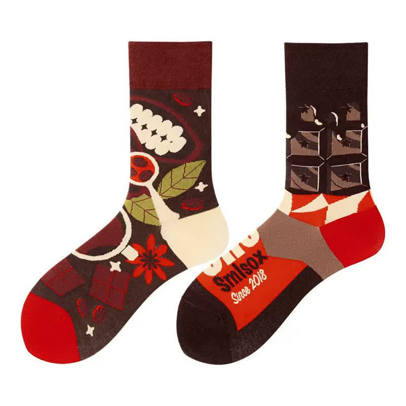 Plusock Sweet Chocolate Quarter Socks - image 1