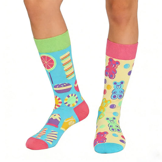 Plusock Colorful Candy Bear Quarter Socks - Blue - EU36-43(US3-9) - image 0