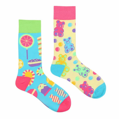 Plusock Colorful Candy Bear Quarter Socks - image 1