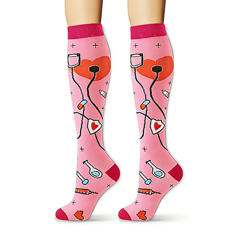 Plusock Heart Rate Monitors Knee High Compression Socks(6 Pairs) - image 6