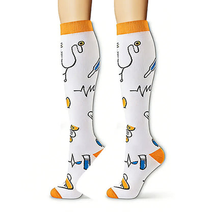 Plusock Heart Rate Monitors Knee High Compression Socks(6 Pairs) - image 1