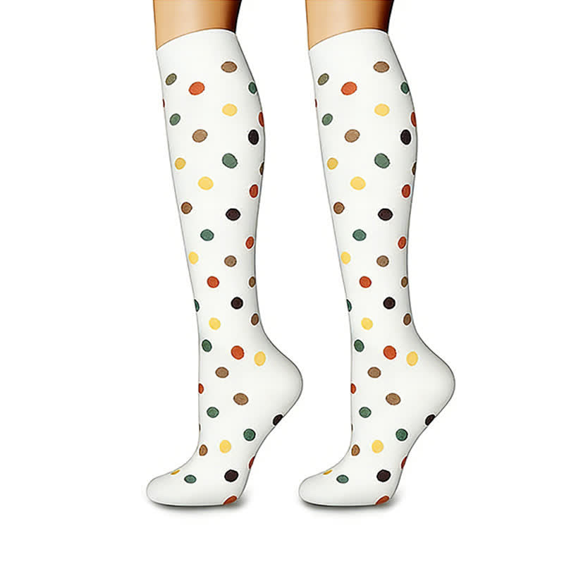Plusock Heart Dots Star Compression Socks(6 Pairs) - image 2