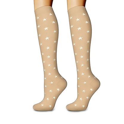 Plusock Heart Dots Star Compression Socks(6 Pairs) - image 3