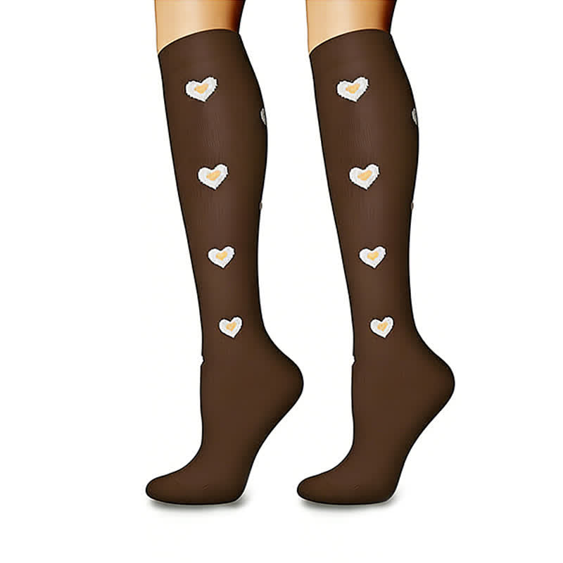 Plusock Heart Dots Star Compression Socks(6 Pairs) - image 4