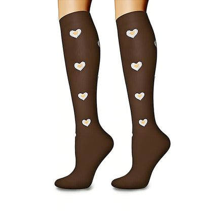 Plusock Heart Dots Star Compression Socks(6 Pairs) - image 4