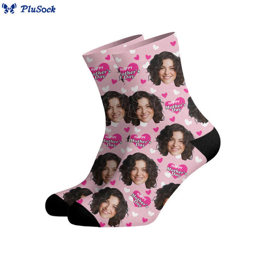 Plusock Mother's Day Custom Face Socks - image 0
