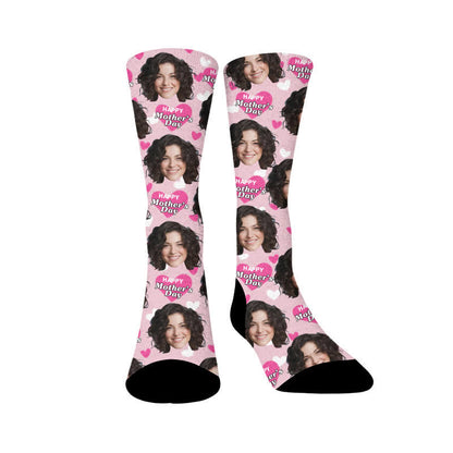 Plusock Mother's Day Custom Face Socks - image 1