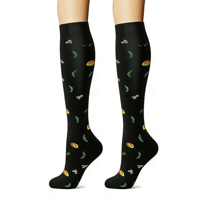 Plusock Floral Garden Embroidered Compression Socks(6 Pairs) - image 4