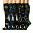 Plusock Floral Garden Embroidered Compression Socks(6 Pairs) - Multicolor - L/XL - image 0