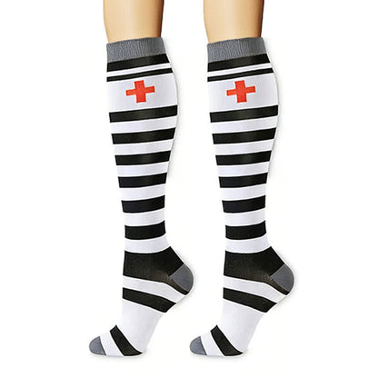 Plusock Healthcare Icon Mixed Pattern Compression Socks(6 Pairs) - image 3