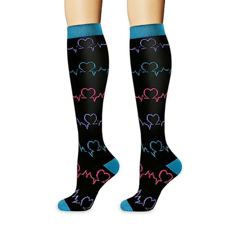 Plusock Healthcare Icon Mixed Pattern Compression Socks(6 Pairs) - image 4