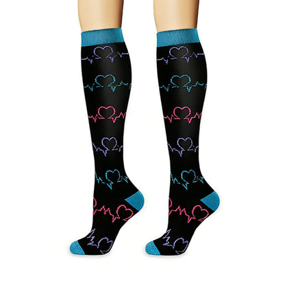 Plusock Healthcare Icon Mixed Pattern Compression Socks(6 Pairs) - image 4