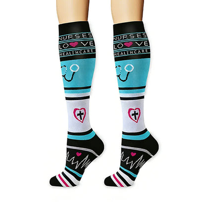 Plusock Healthcare Icon Mixed Pattern Compression Socks(6 Pairs) - image 6