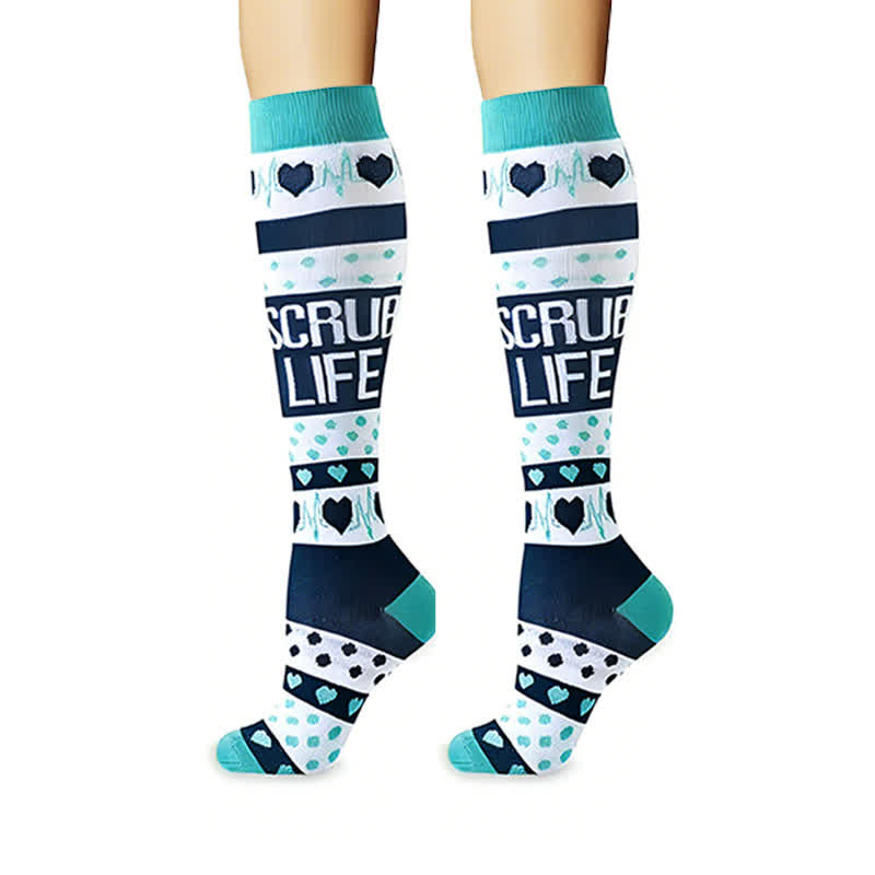 Plusock Healthcare Icon Mixed Pattern Compression Socks(6 Pairs) - image 5