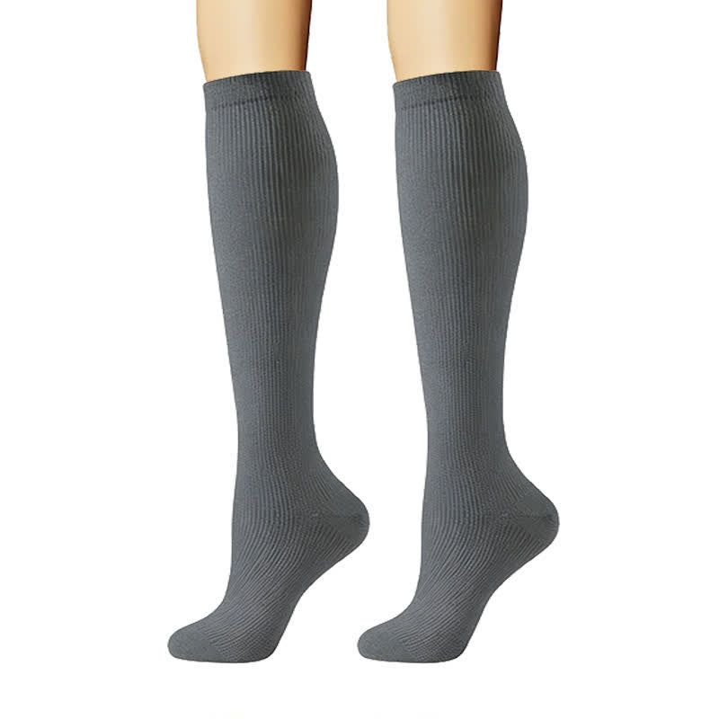 Plusock Minimal Solid Style Compression Socks(6 Pairs) - image 6