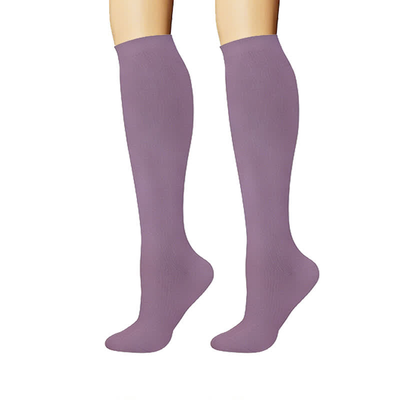 Plusock Clean Soft Solid Color Compression Socks(6 Pairs) - image 4