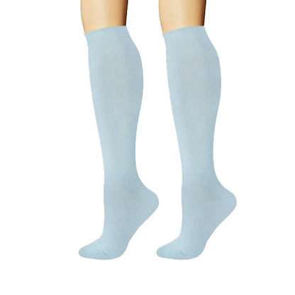 Plusock Clean Soft Solid Color Compression Socks(6 Pairs) - image 1