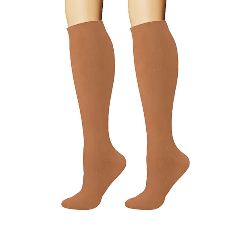 Plusock Clean Soft Solid Color Compression Socks(6 Pairs) - image 6