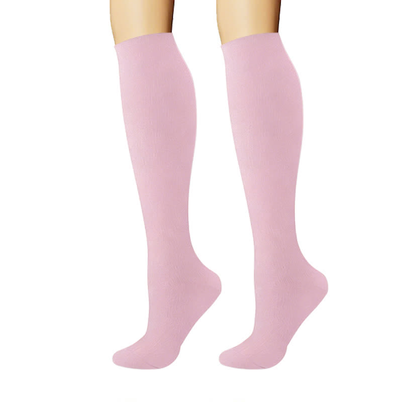 Plusock Pastel Solid Minimal Style Compression Socks(6 Pairs) - image 4