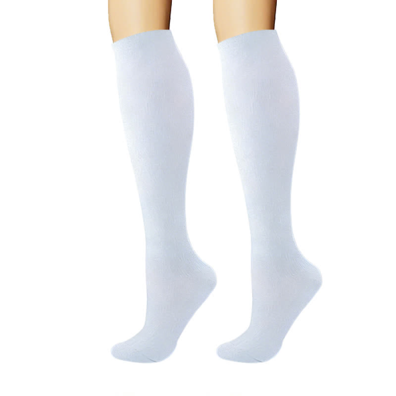Plusock Pastel Solid Minimal Style Compression Socks(6 Pairs) - image 5