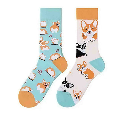 Plusock Cute Heart Dog Quarter Socks - image 1