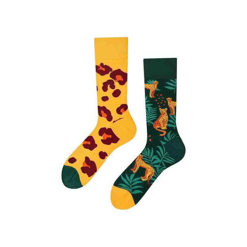 Plusock Cartoon Leopard Quarter Socks - image 1