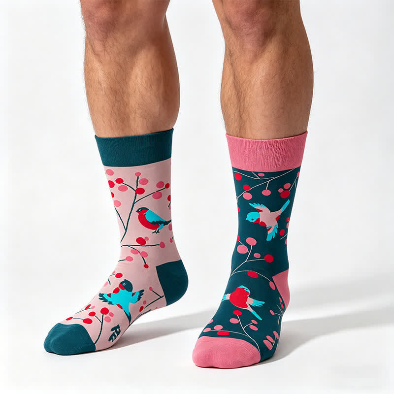 Plusock Cartoon Cute Bird Quarter Socks - Pink - EU35-43(US2-9) - image 0