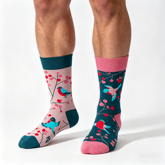 Plusock Cartoon Cute Bird Quarter Socks - Pink - EU35-43(US2-9) - image 0