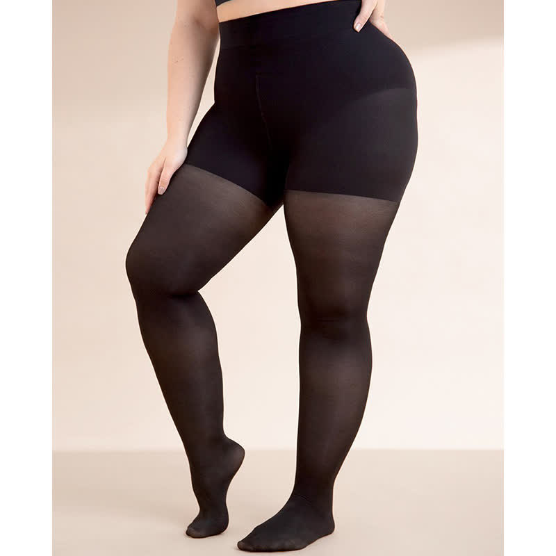 Plusock 40D Women Tear-proof Plus Size Shaping Tights(3 Pairs) - image 2
