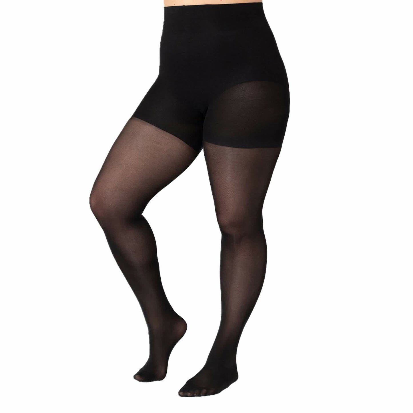 Plusock 40D Women Tear-proof Plus Size Shaping Tights(3 Pairs) - image 0