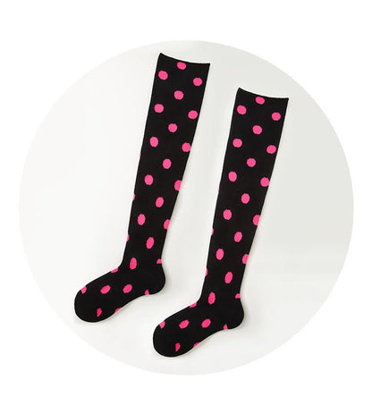 Plusock Polka Dots Heart Striped Thigh High Socks - image 15