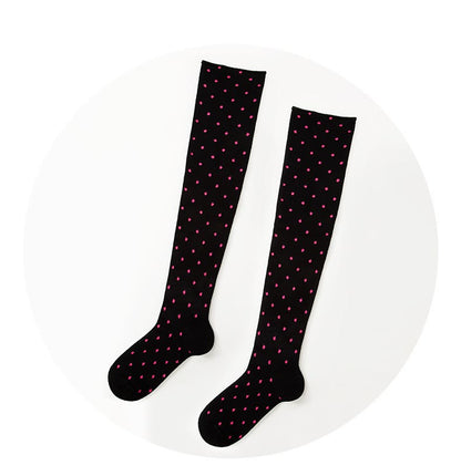 Plusock Polka Dots Heart Striped Thigh High Socks - image 14