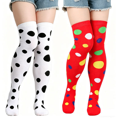 Plusock Polka Dot Thigh High Socks(3 Pairs) - image 2