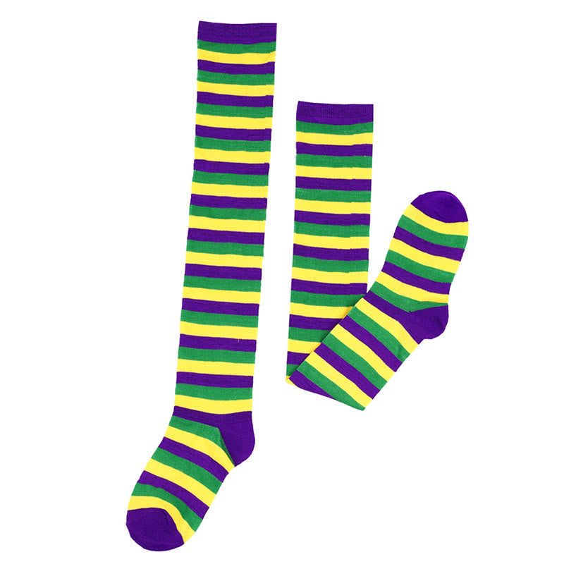Plusock Star Stripe Thigh High Socks(3 Pairs) - image 7