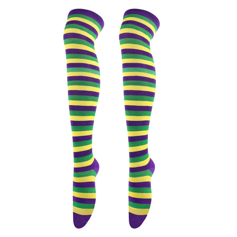 Plusock Star Stripe Thigh High Socks(3 Pairs) - image 5