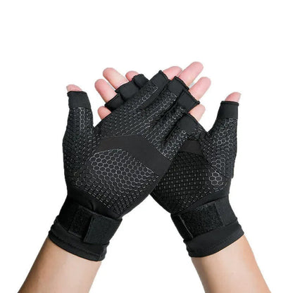 Plusock Strappy Style Compression Gloves - Black - L - image 0