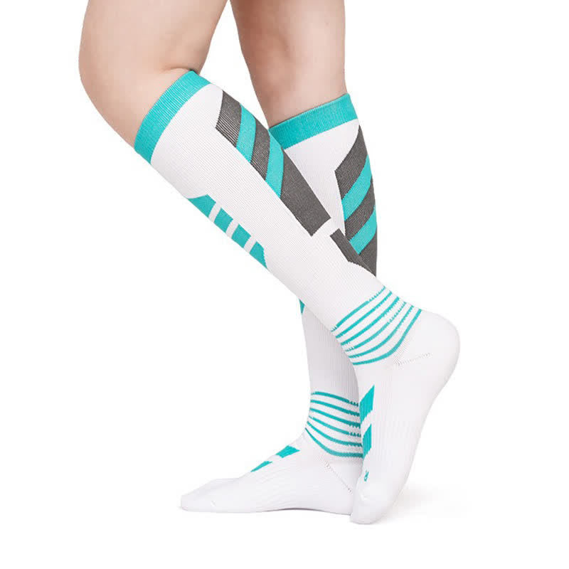 Plusock Colorful Breathable Compression Socks - Blue - S/M - image 2